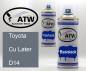 Preview: Toyota, Cu Later, D14: 400ml Sprühdose + 400ml Klarlack - Set, von ATW Autoteile West.
